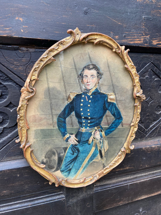 19th century portrait of a Royal Navy officer