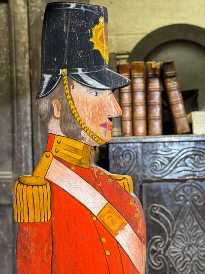 Early 20th century dumb waiter in the form of a British Soldier of the Crimean War