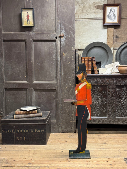 Early 20th century dumb waiter in the form of a British Soldier of the Crimean War