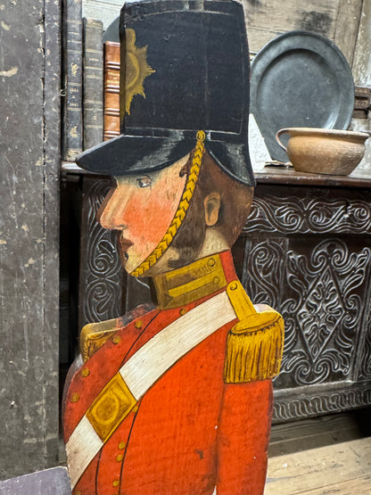 Early 20th century dumb waiter in the form of a British Soldier of the Crimean War