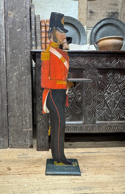 Early 20th century dumb waiter in the form of a British Soldier of the Crimean War