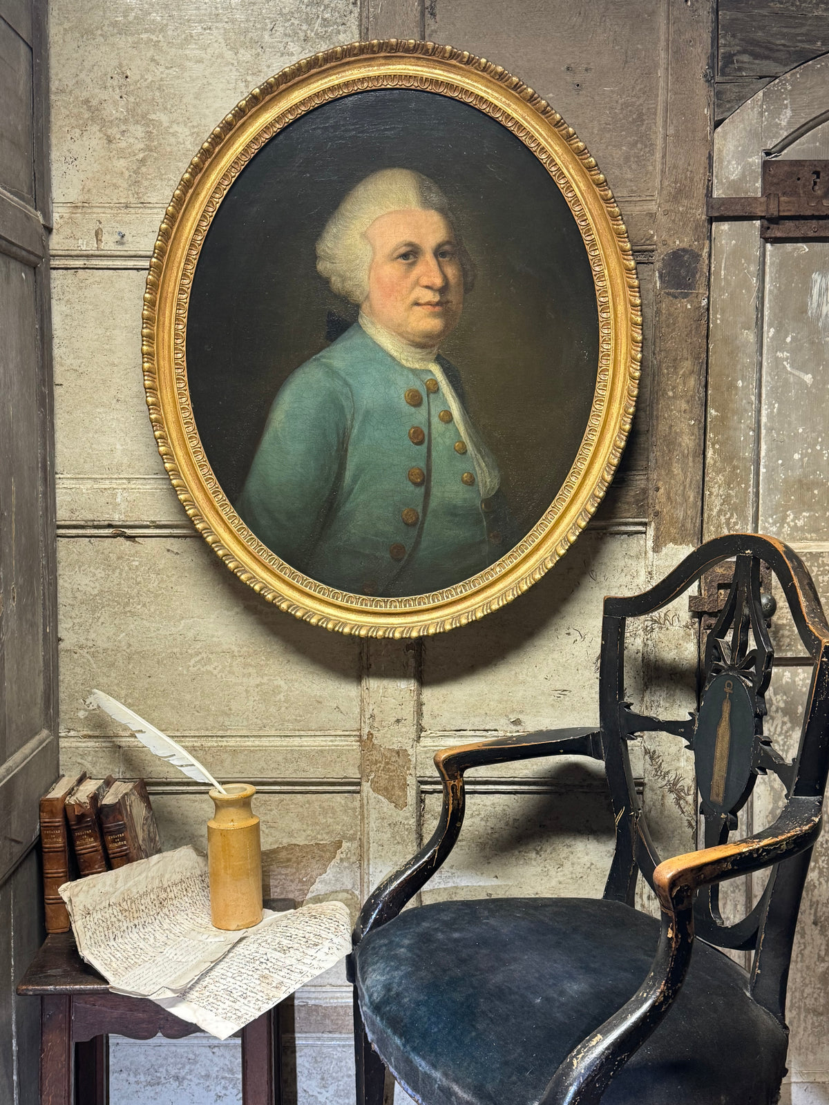 Circle of William Millar (1740-1776) Portrait of Thomas Dickson Physician to the London Hospital c. 1760