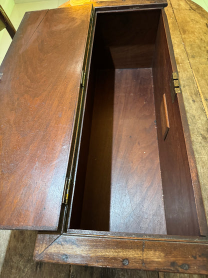 A rare early 19th century mahogany  travelling chest from a 'Phaeton' carriage of excellent colour.