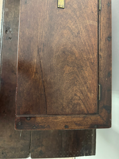 A rare early 19th century mahogany  travelling chest from a 'Phaeton' carriage of excellent colour.