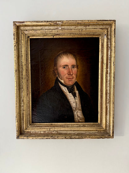 An early 19th century French school portrait of a gentleman