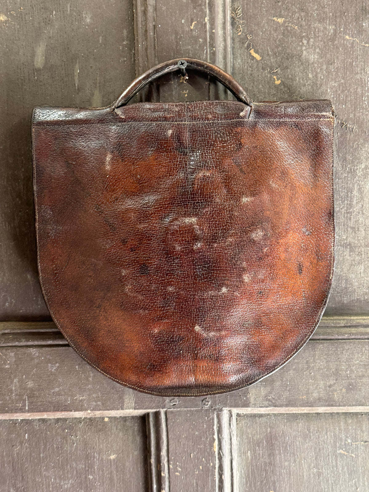 19th century leather case stamped C. Alington Little Barford - Headmaster of Eton College and Shrewsbury School