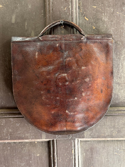 19th century leather case stamped C. Alington Little Barford - Headmaster of Eton College and Shrewsbury School