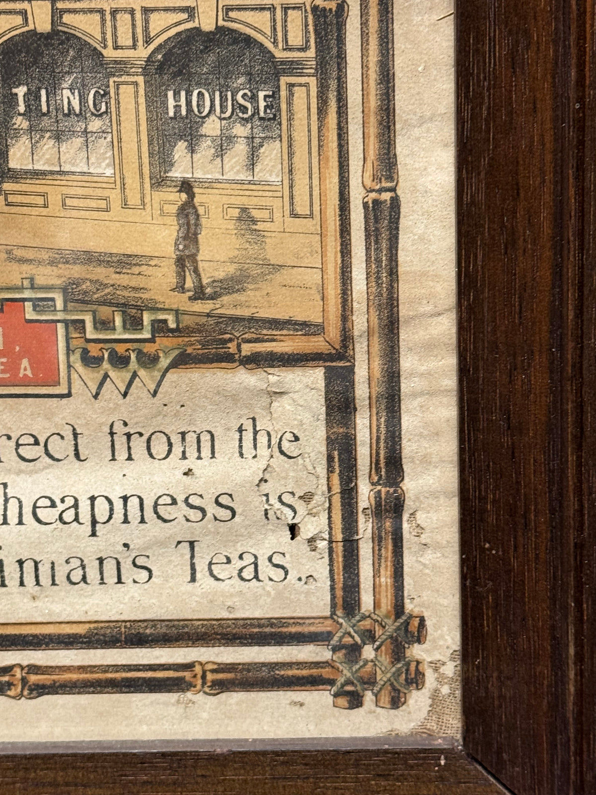 An original 19th century advertising poster for Horniman's Pure Tea