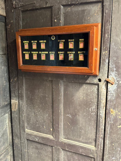 Original 1930s Dolphin Square Indicator Board, London – Espionage & Political History Interest