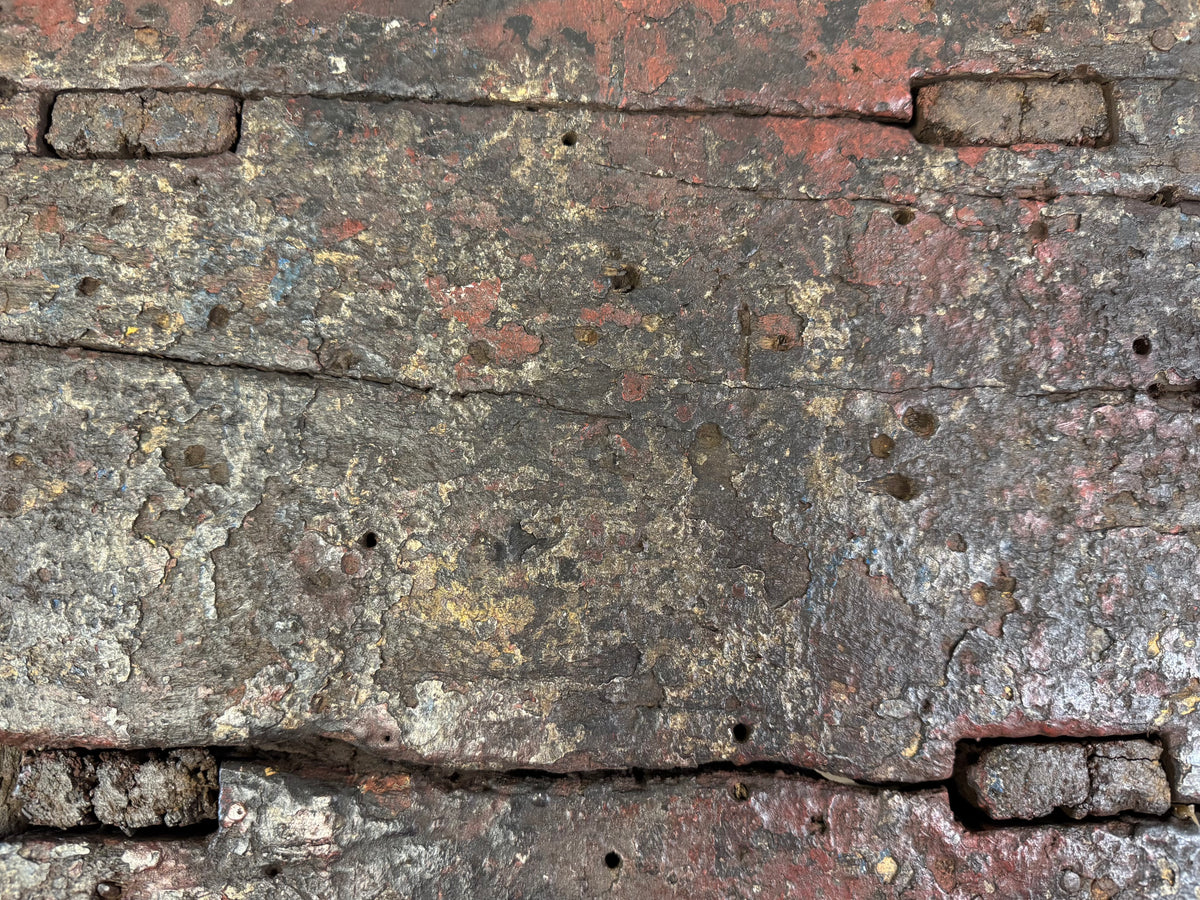 A good example of a primitive 19th century blacksmith's stool from the Cambridgeshire Fens
