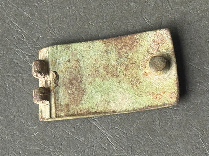 An unusual  George III brass clasp for "Chas B, Surgeon"