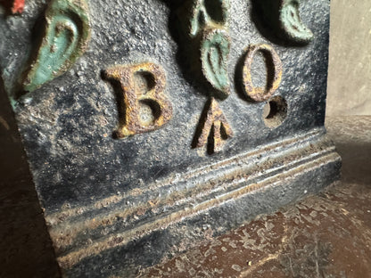 A rare George IV Board of Ordnance painted cast iron architectural plaque, c.1825