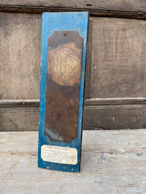 An exceptionally rare Royal Flying Corps finger plate 1912-1918