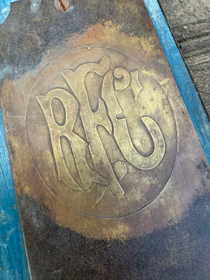 An exceptionally rare Royal Flying Corps finger plate 1912-1918