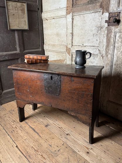 A small 17th century boarded chest