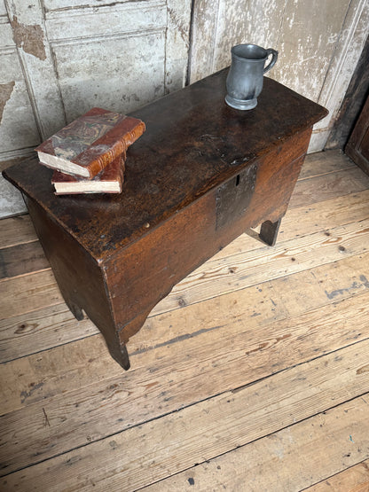 A small 17th century boarded chest