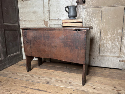 A small 17th century boarded chest