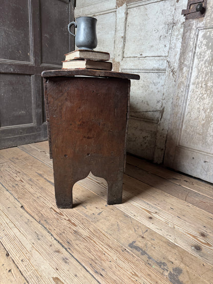 A small 17th century boarded chest