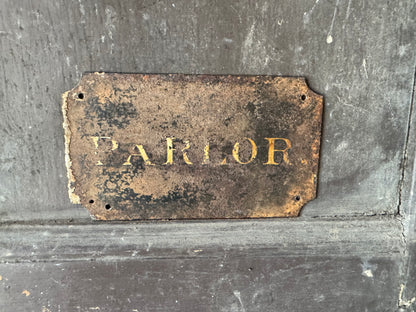 A Rare Collection of Four Victorian Tole Servants’ Call Bell Signs