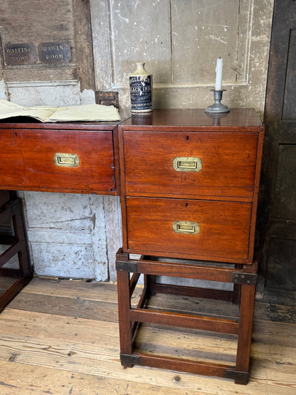 An unusual Anglo-Indian campaign table late 19th century, circa 1880