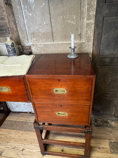 An unusual Anglo-Indian campaign table late 19th century, circa 1880
