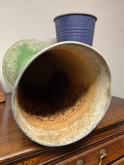 A large mid century tole florist vase