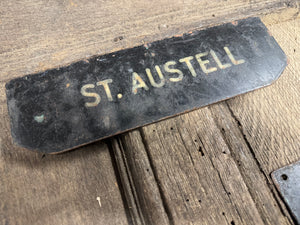 A set of four tole West Country Post office delivery location signs