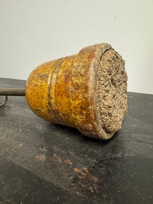 Early 20th century falconry block on spike