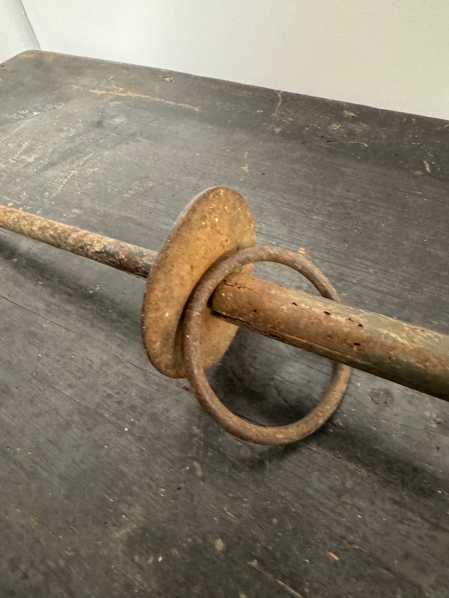 Early 20th century falconry block on spike