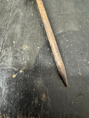 Early 20th century falconry block on spike