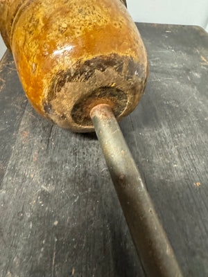 Early 20th century falconry block on spike