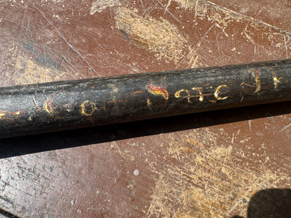 A George III cudgel or stave with traces of original paint - 'God save the King"