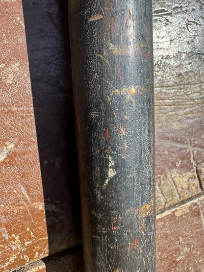 A George III cudgel or stave with traces of original paint - 'God save the King"