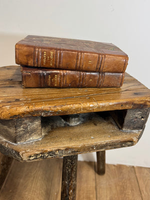 An 18th century and 19th century adapted stool