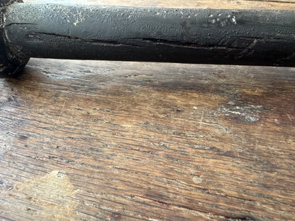 A George III cudgel or stave with traces of original paint - 'God save the King"