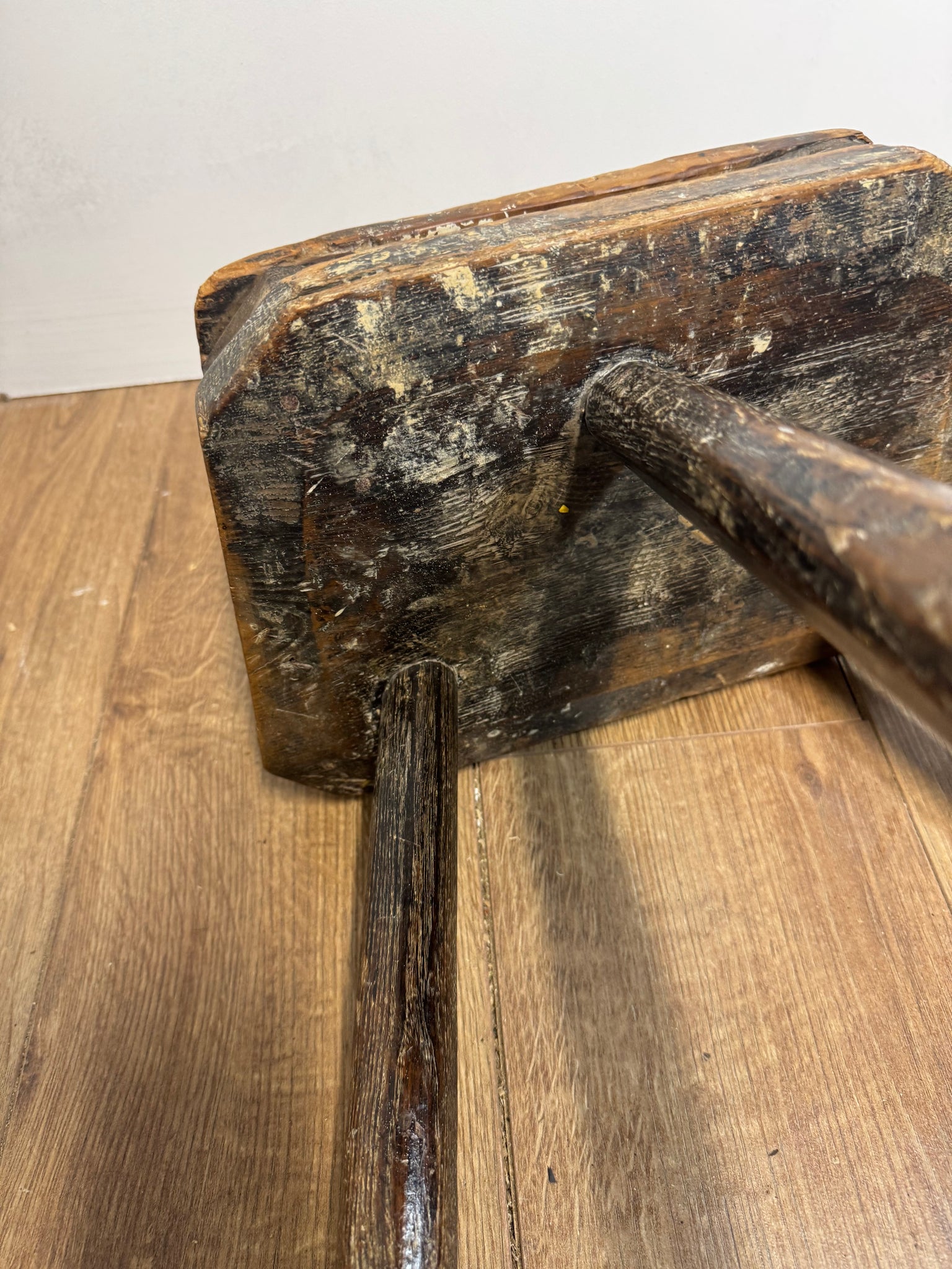 An 18th century and 19th century adapted stool