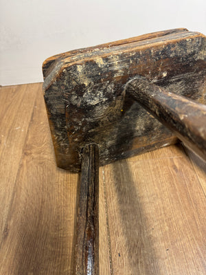 An 18th century and 19th century adapted stool