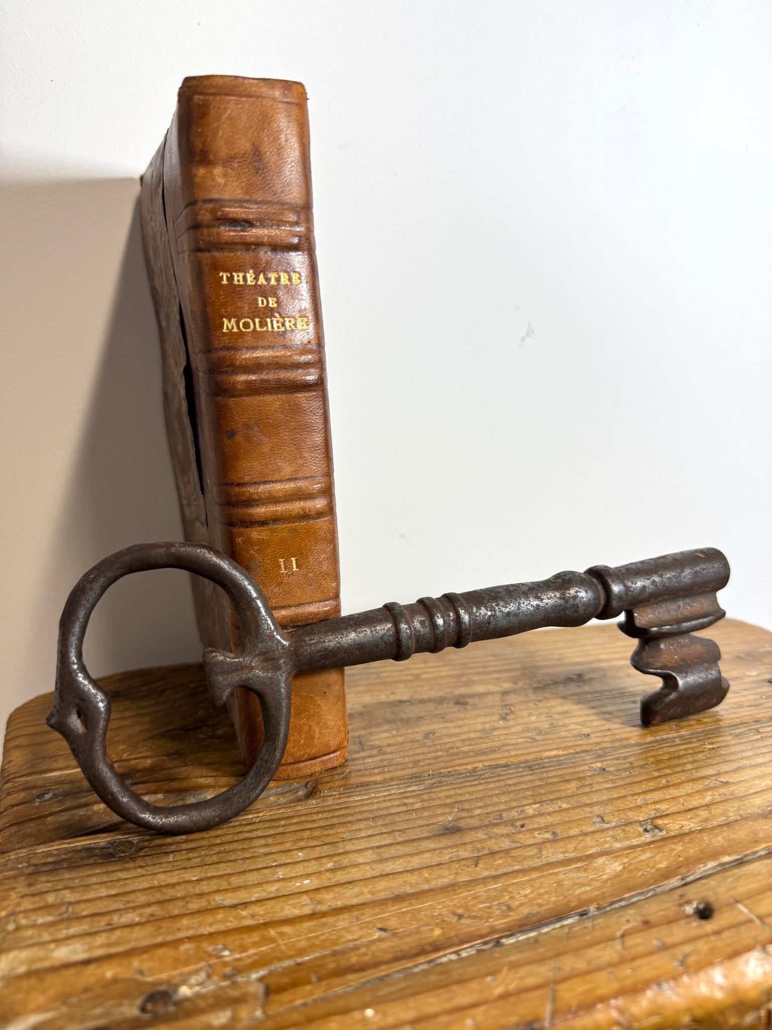 A substantial wrought iron key c. 1700
