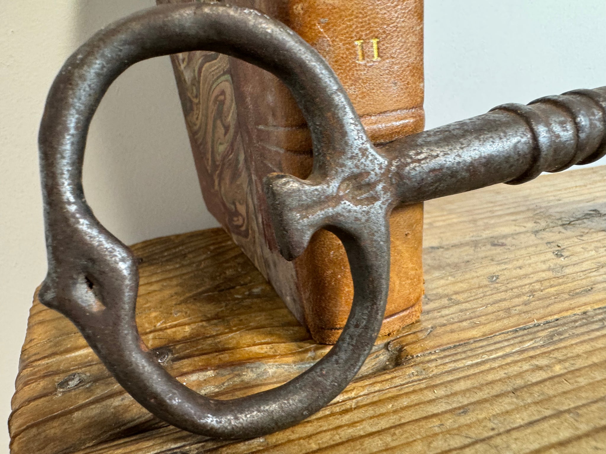 A substantial wrought iron key c. 1700