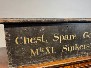 A  19th century maritime painted chest