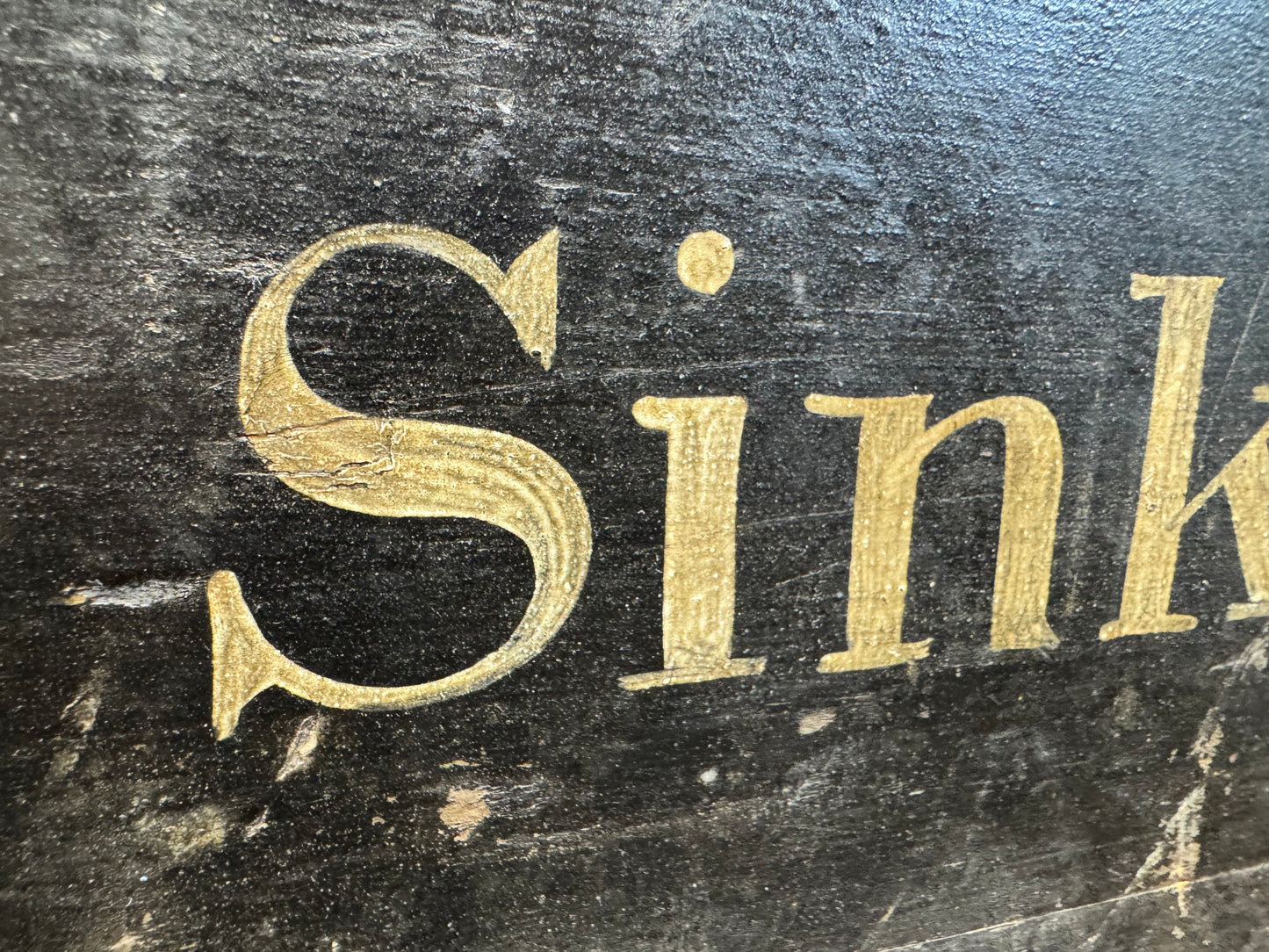 A  19th century maritime painted chest