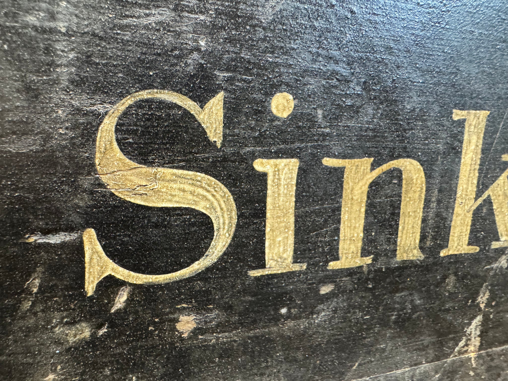 A  19th century maritime painted chest