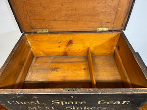 A  19th century maritime painted chest