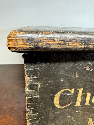 A  19th century maritime painted chest