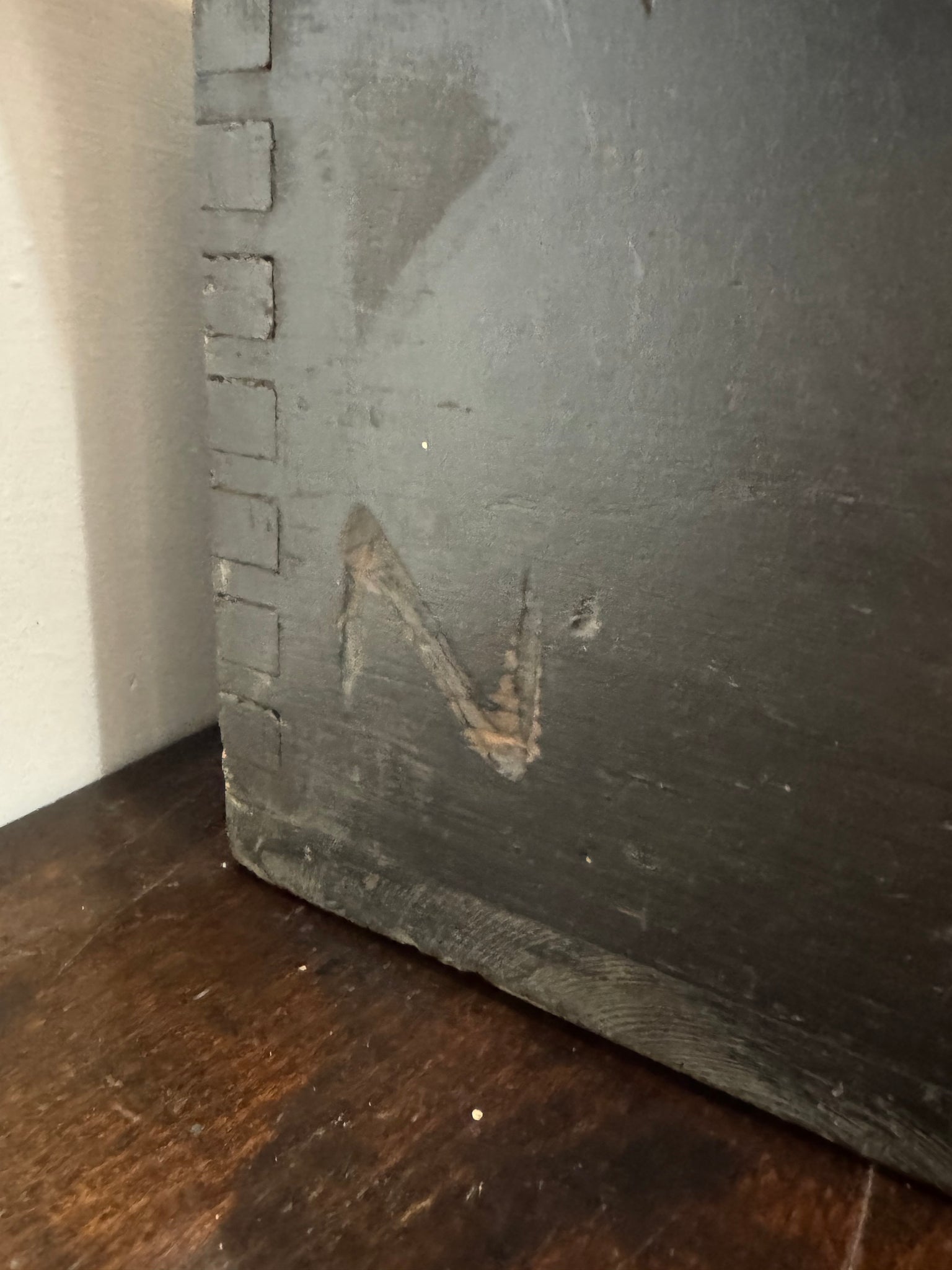 A  19th century maritime painted chest