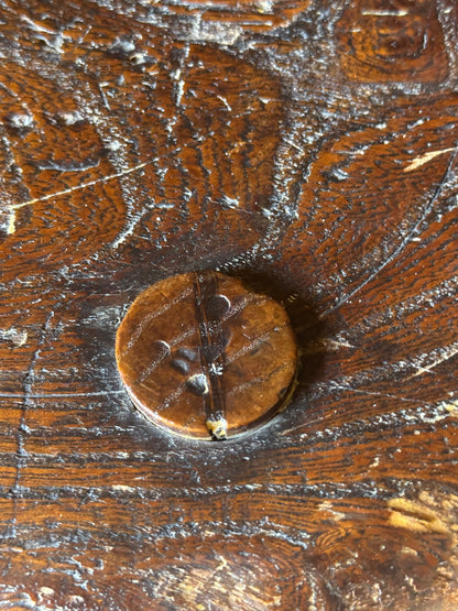 A good size 19th century elm top stool