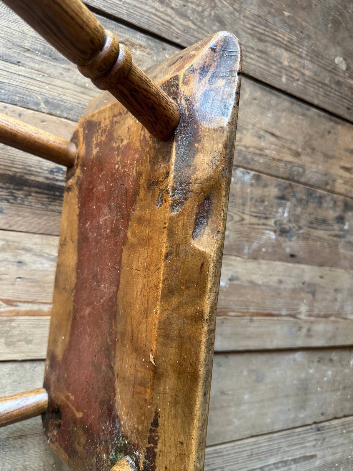 Early 19th Century Sycamore and Ash Vernacular Stool