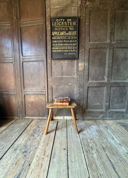 Early 19th Century Sycamore and Ash Vernacular Stool