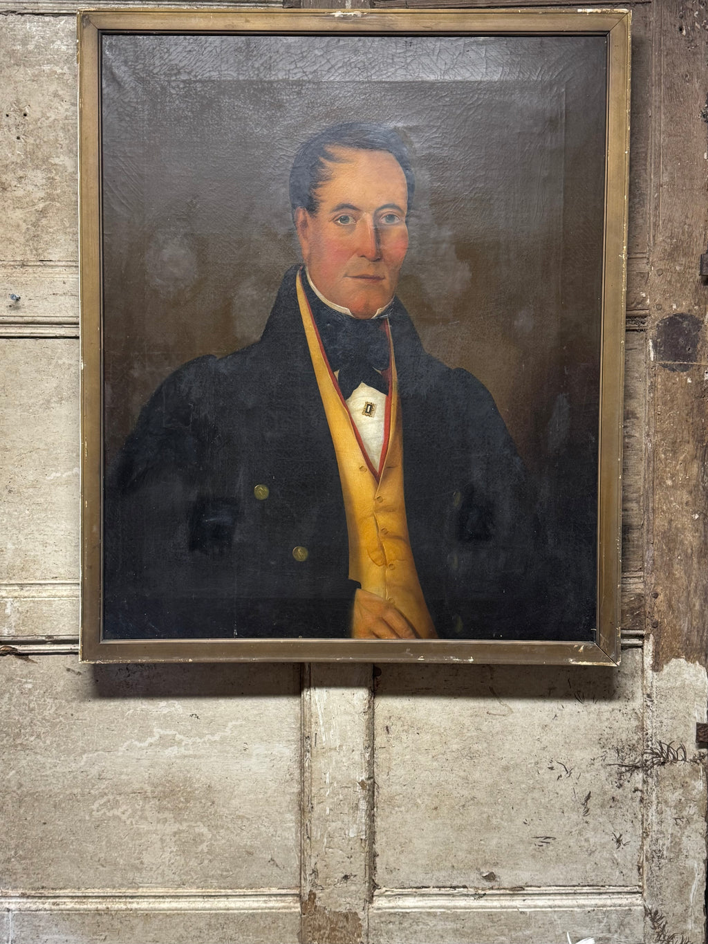 An early  19th century provincial portrait of a gentleman