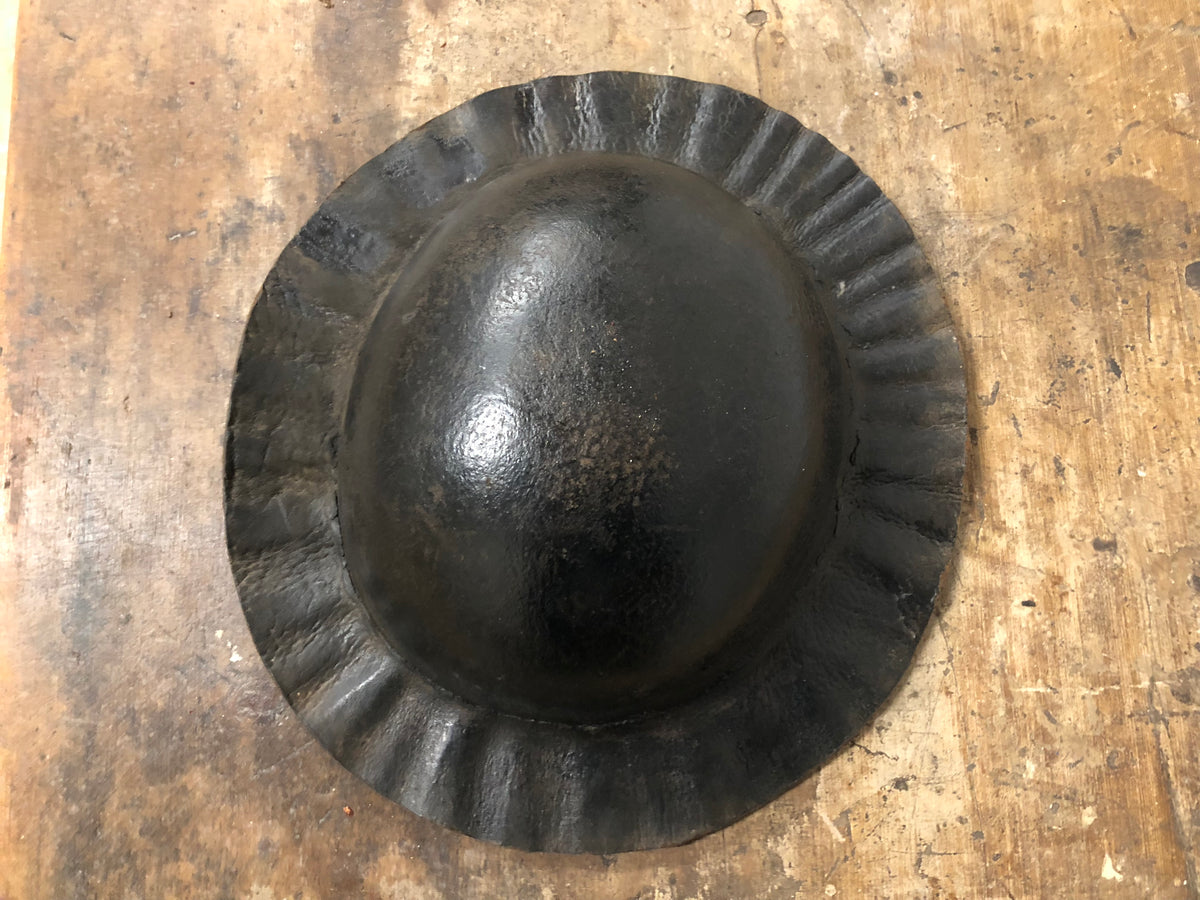 19th century leather costermonger’s hat